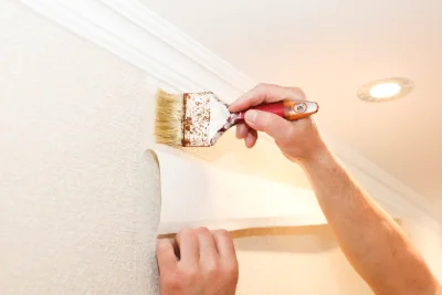 Pose de papier peint à Venanson — revêtements muraux et toiles de verre